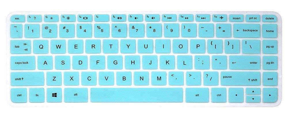 Keyboard Cover Skins for 14" HP Laptop Stream 14-ax010nr 14-ax020nr 14-ax020wm, HP ENVY 14-j000 14-j004, 14-ab010 14-ab166us 14-ac159nr 14-ad006 14-an010nr 14-an013nr 14-an080nr 14-al062nr (Turquoise)