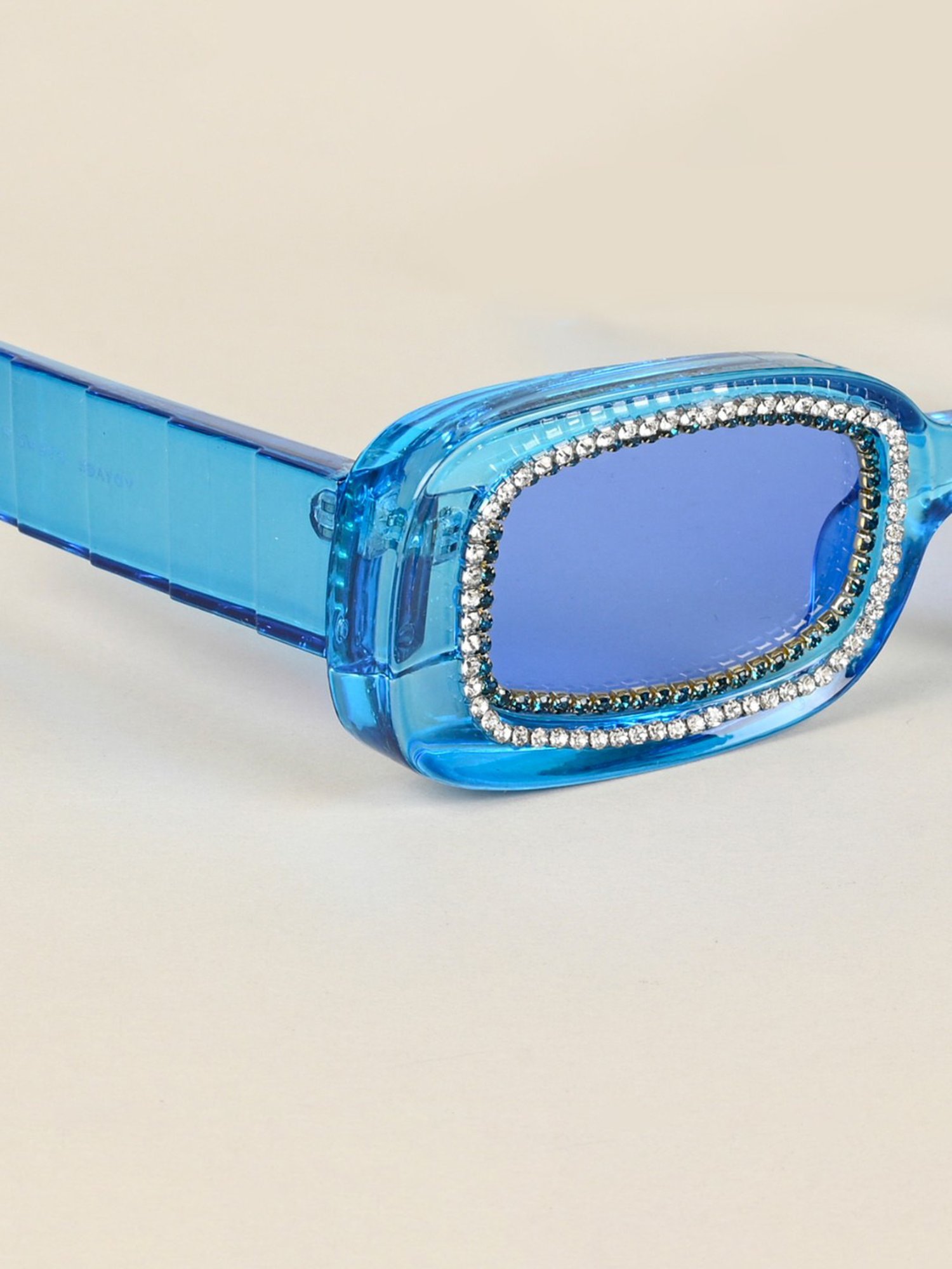 Voyage Blue Oval UV Protection Sunglasses for Women