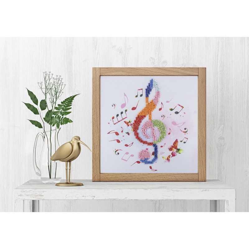 Leisure Arts Diamond Art Beginner Kit 8"X8"-Treble Clef