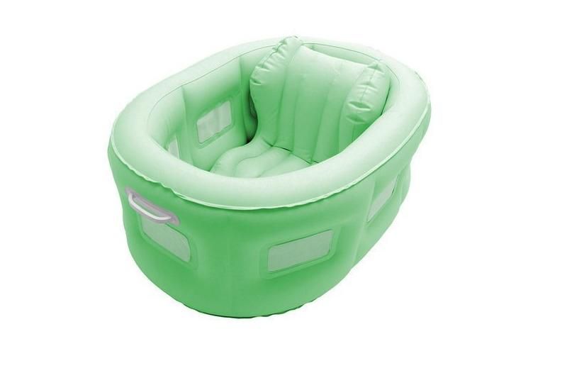 Swim Central 4-in-1 Room to Grow Portable Green Inflatable Baby Bathinet