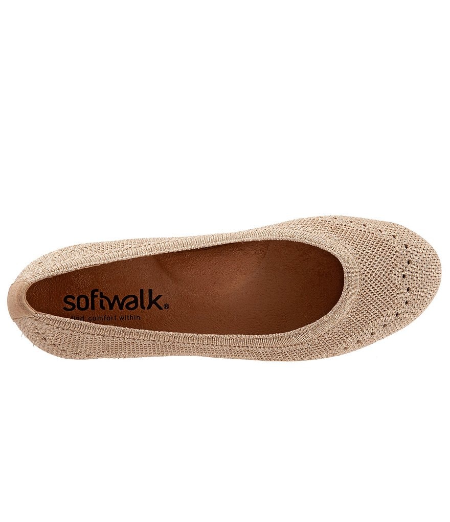 SoftWalk Santorini Tailored Stretch Knit Slip On Flats
