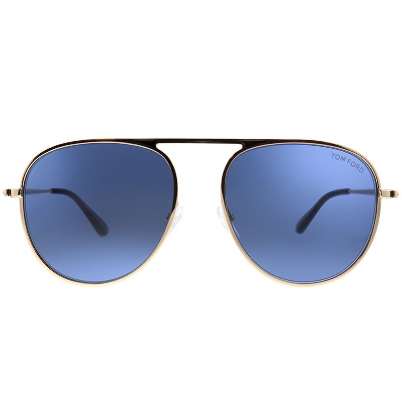 Tom Ford Jason-02  28V Unisex Pilot Sunglasses Light Rose Gold 57mm