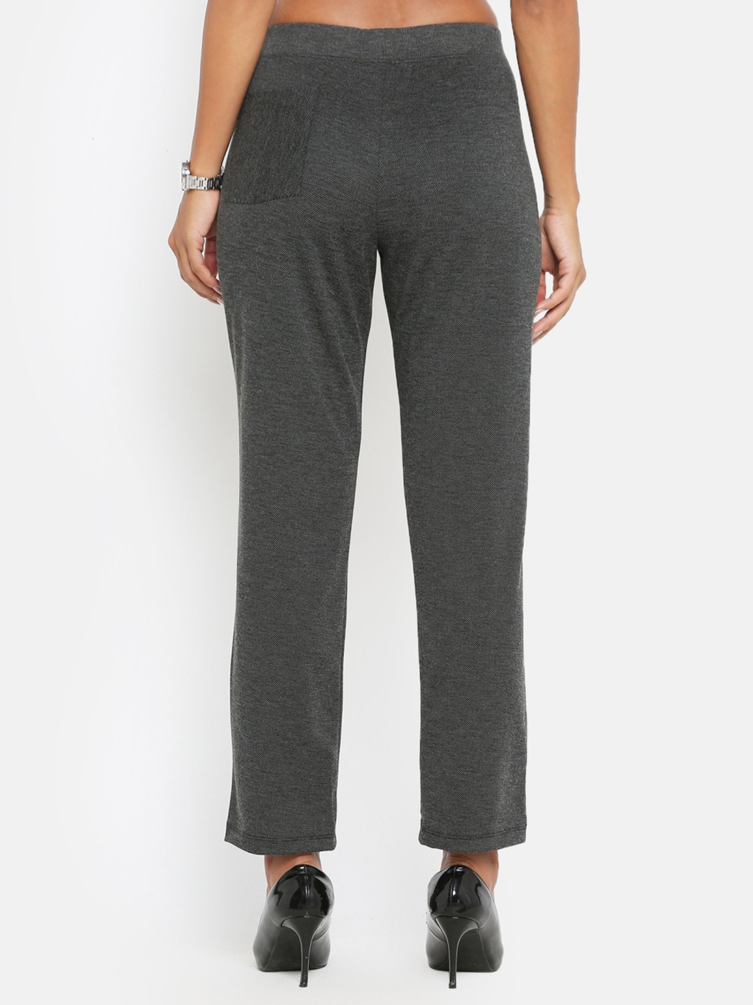 Office & You Grey Mid Rise Trousers