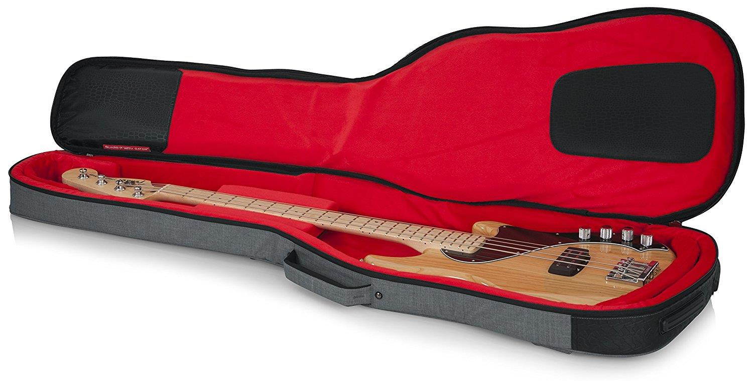 Gator GT-BASS-GRY Transit Bass Guitar Bag, Light Grey