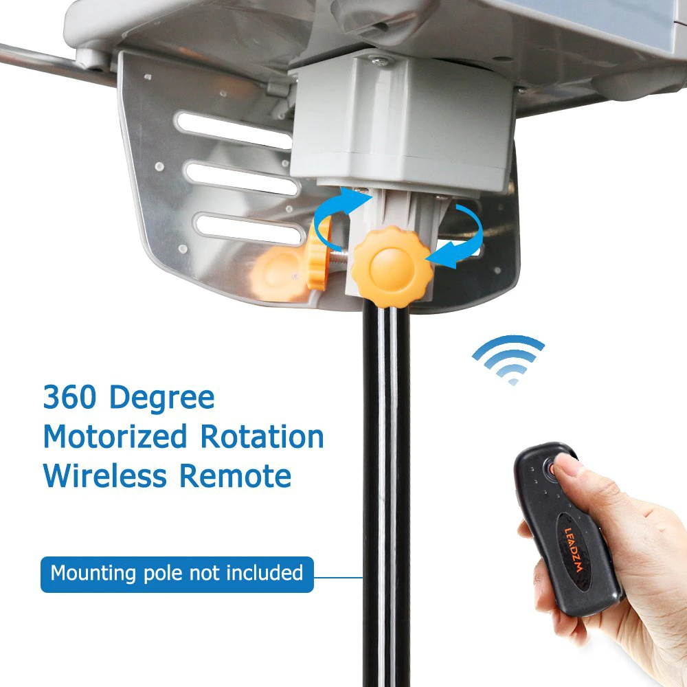 150 Miles 360 Degree HD Digital Outdoor TV Antenna For Full HDTV DVB-T UHF VHF FM High Gain Strong Signal Outdoor TV Antenna