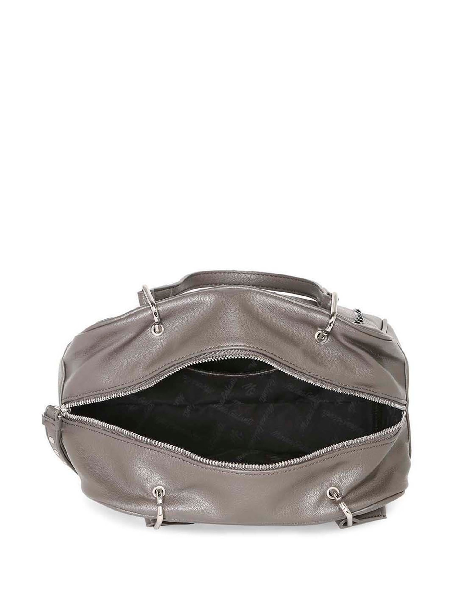 Marina Galanti Grey Embellished Medium Bowler Bag