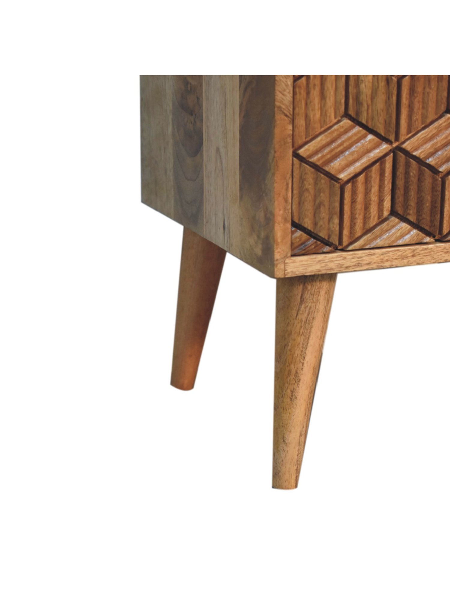 Sleepyhead Ally Teak Brown Sheesham Wood Bedside Table