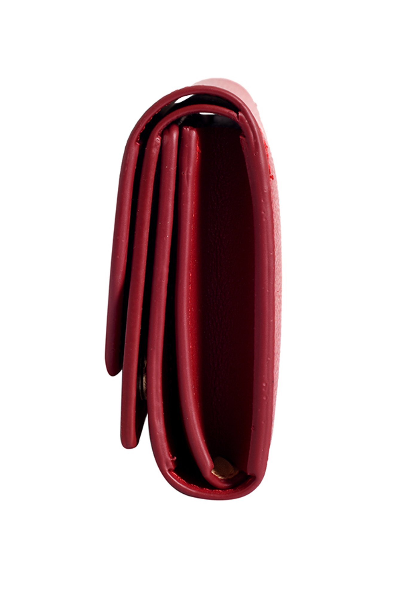 Lino Perros Red Solid Tri-Fold Wallet