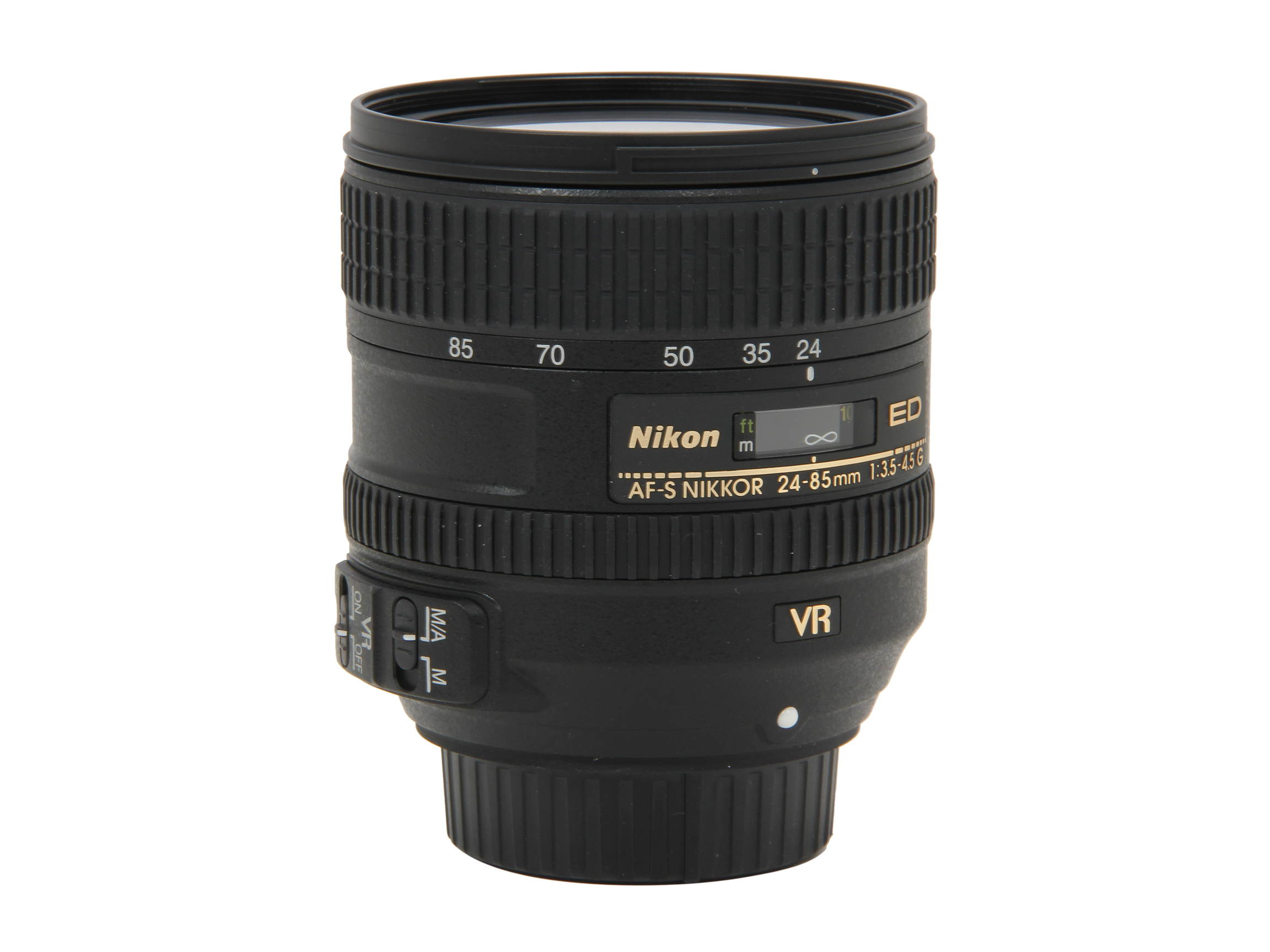 Nikon 2204 SLR Lenses AF-S NIKKOR 24-85mm f/3.5-4.5G ED VR Lens Black