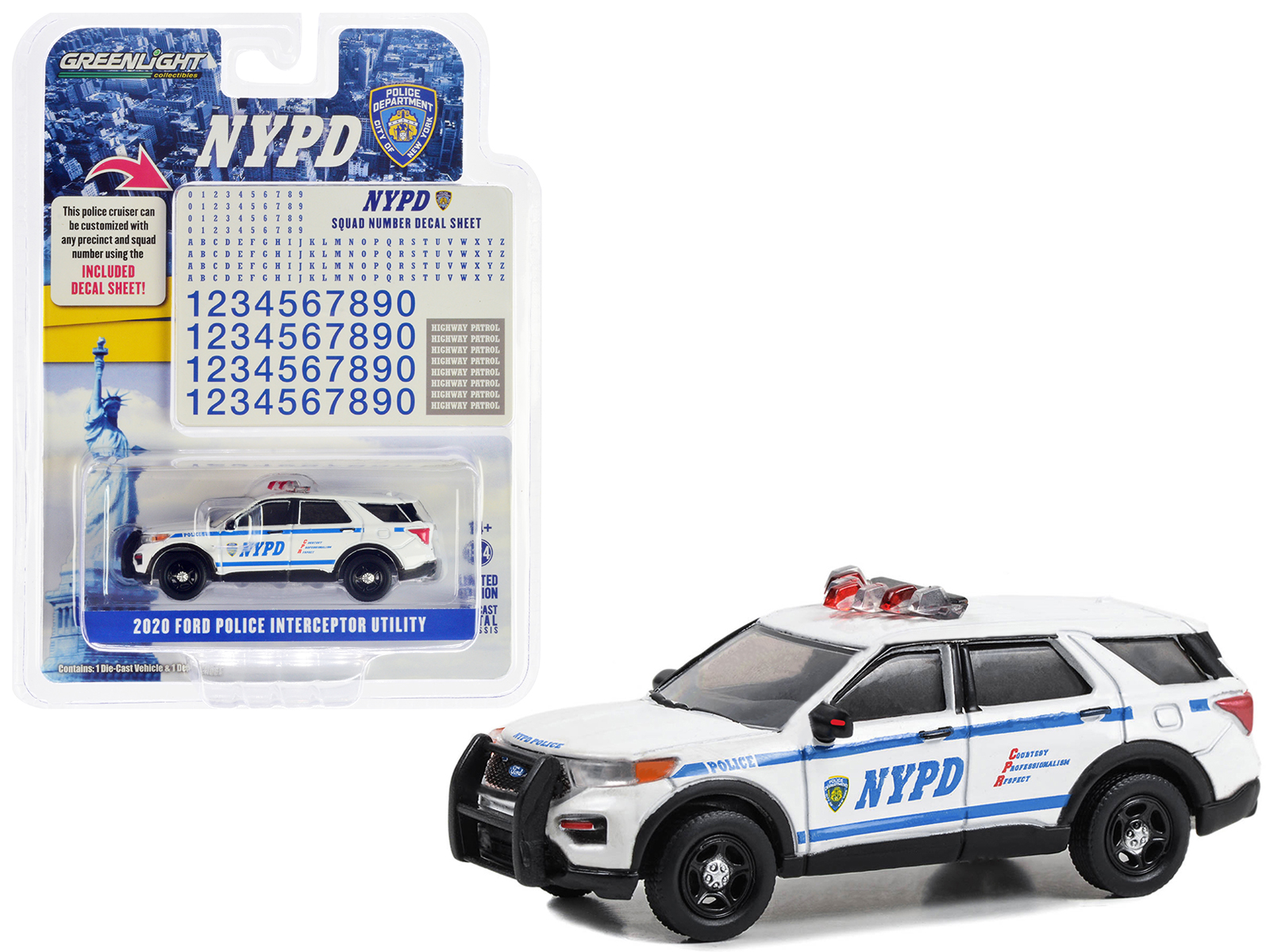 2022 Ford Police Interceptor Utility "RCMP (Royal Canadian Mounted Police)" White "Law Enforcement and Public Service" Series 1/43 Diecast Model Car by Motormax