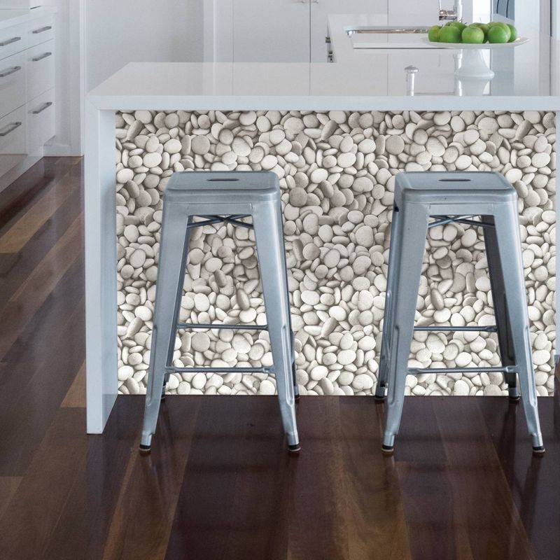 Brewster River Stones Peel & Stick Wallpaper