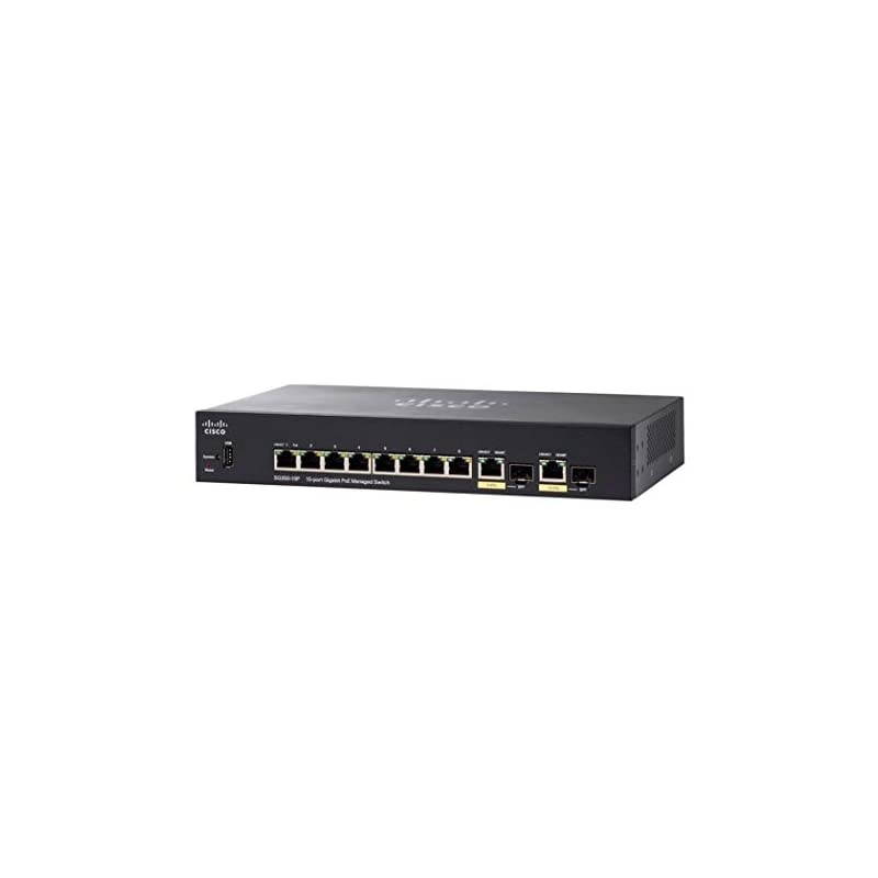 Systems SG350-10P-K9-NA SG350-10P 10-Port Gigabit PoE Managed Switch