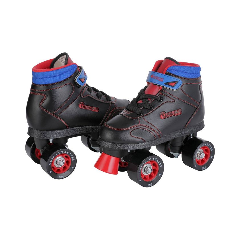 Chicago Skates Boys' Sidewalk Roller Skates - Black (5)