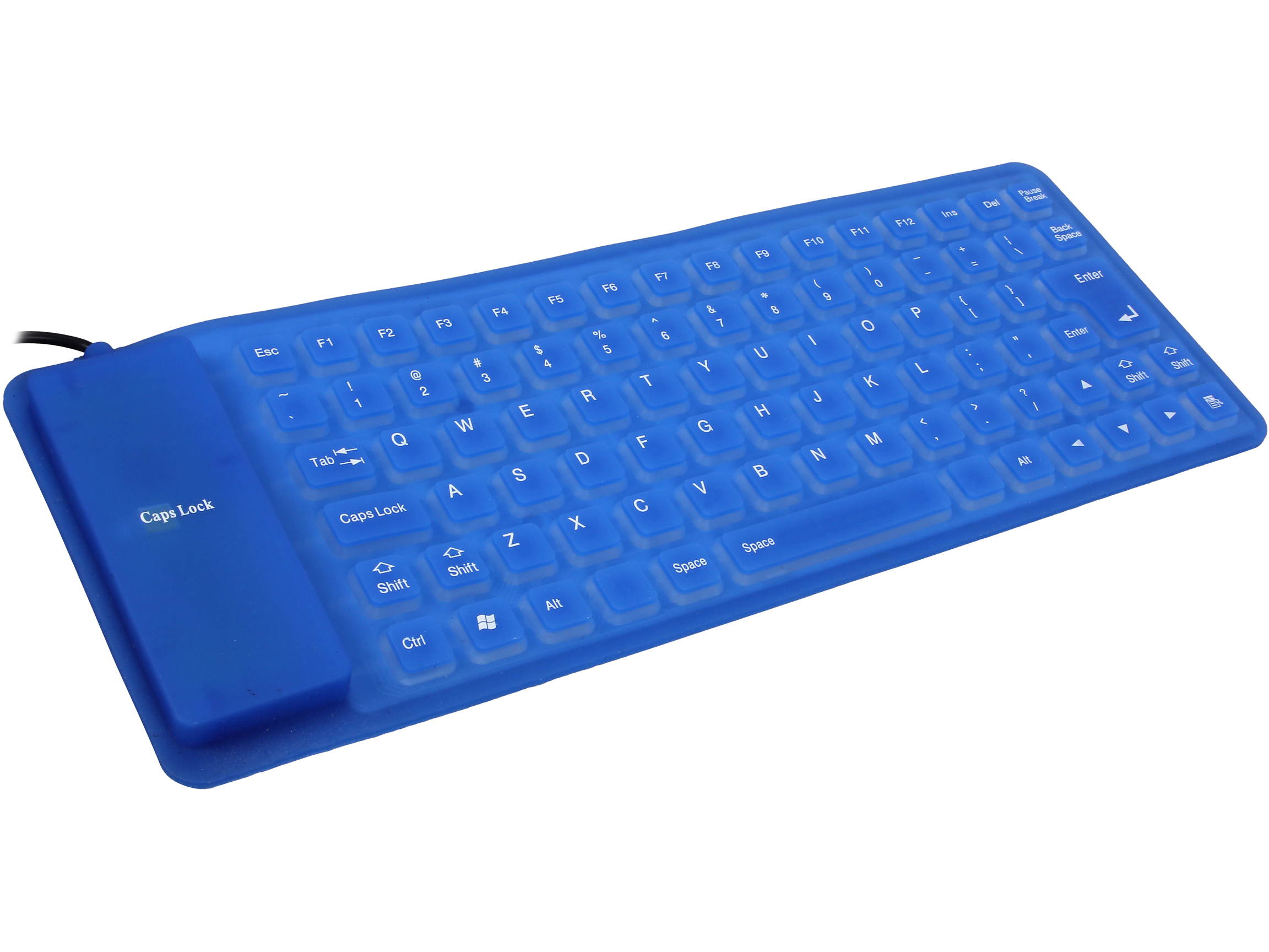 BYTECC KB-P100 Blue Wired Foldable Keyboard