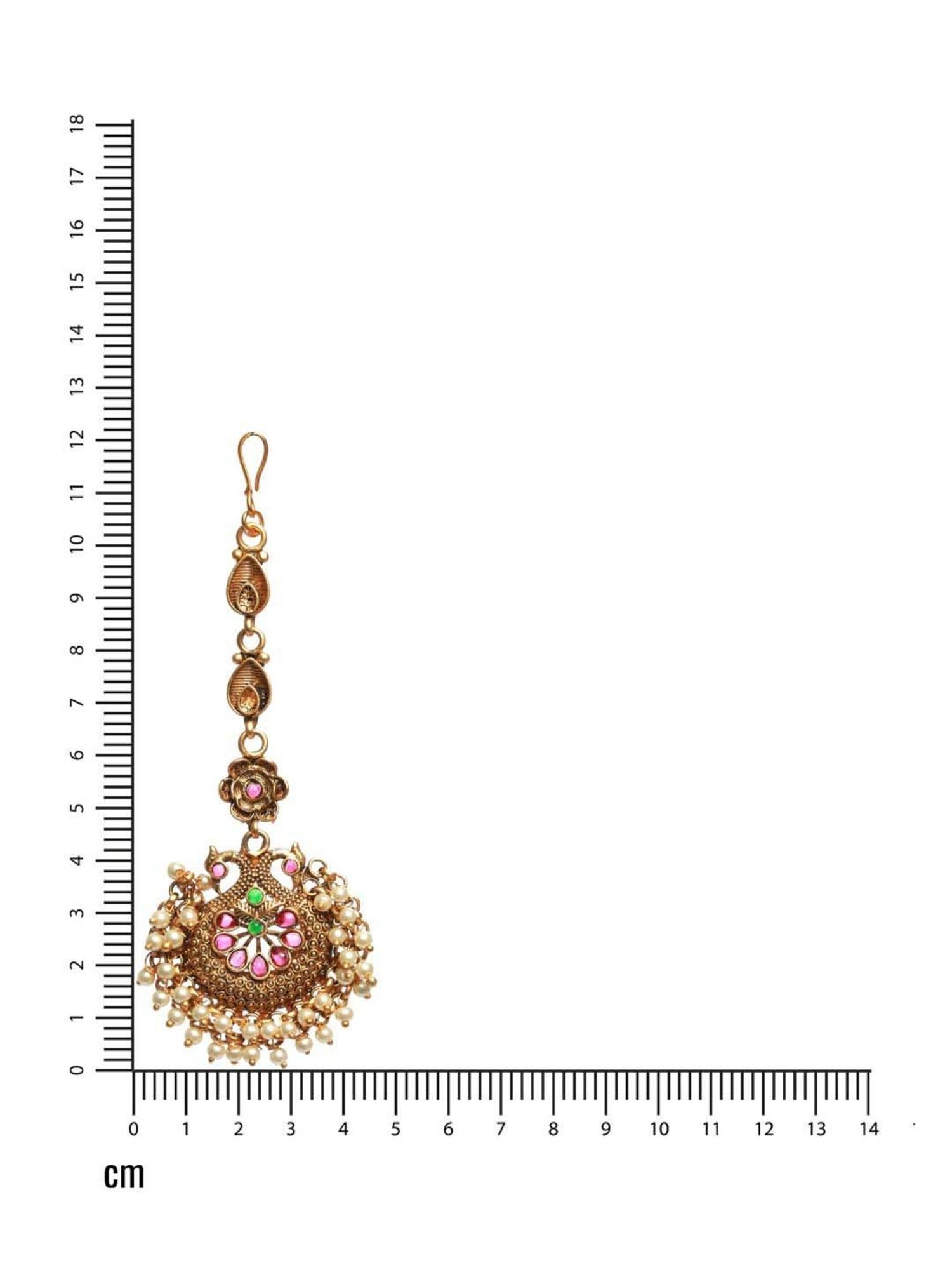 OOMPH White Pearls Wedding Hair Band