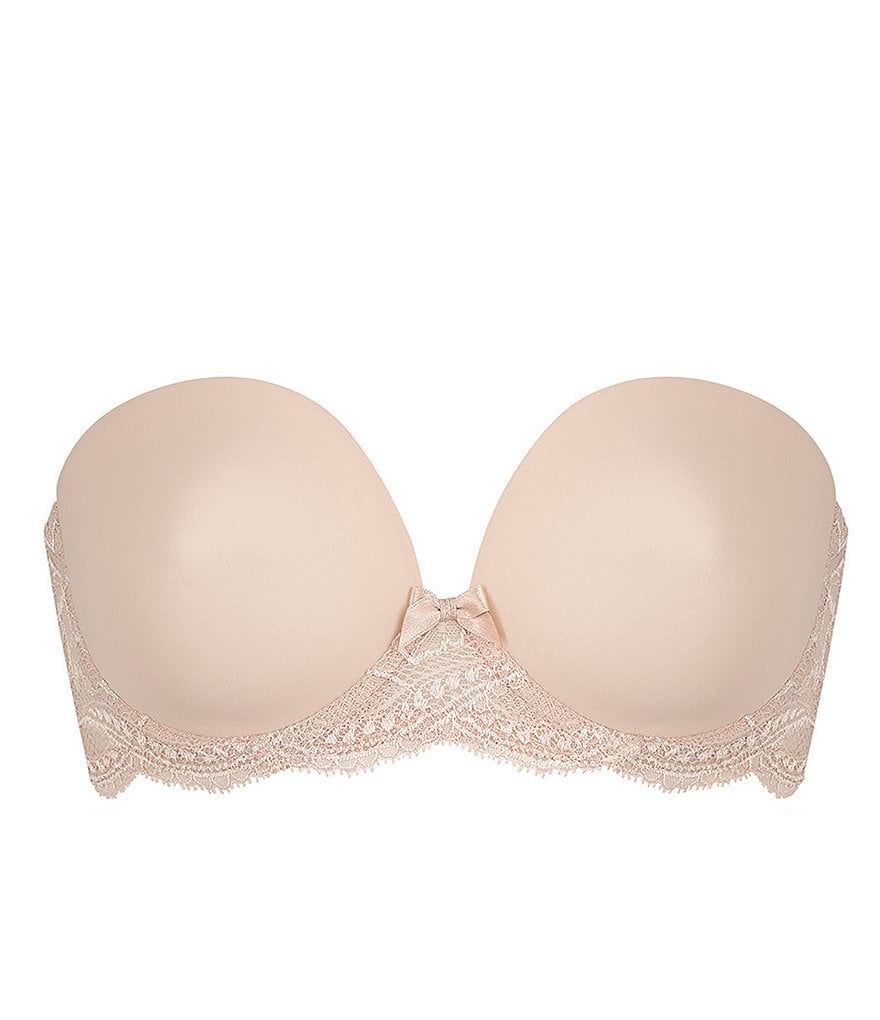 Simone Perele Eden Full-Busted Square Back Removable Stap Strapless Contour Underwire Plunge Bra