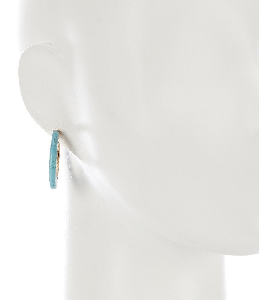 Southern Living Stone Hoop Earrings