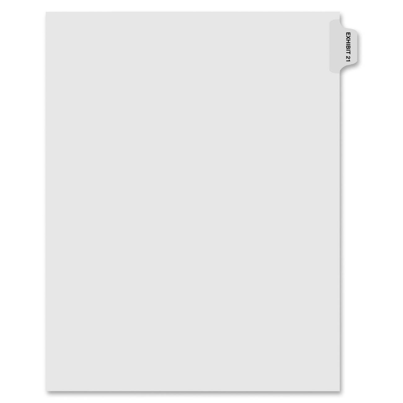 Kleer-Fax 80000 Series Numerical Index Divider