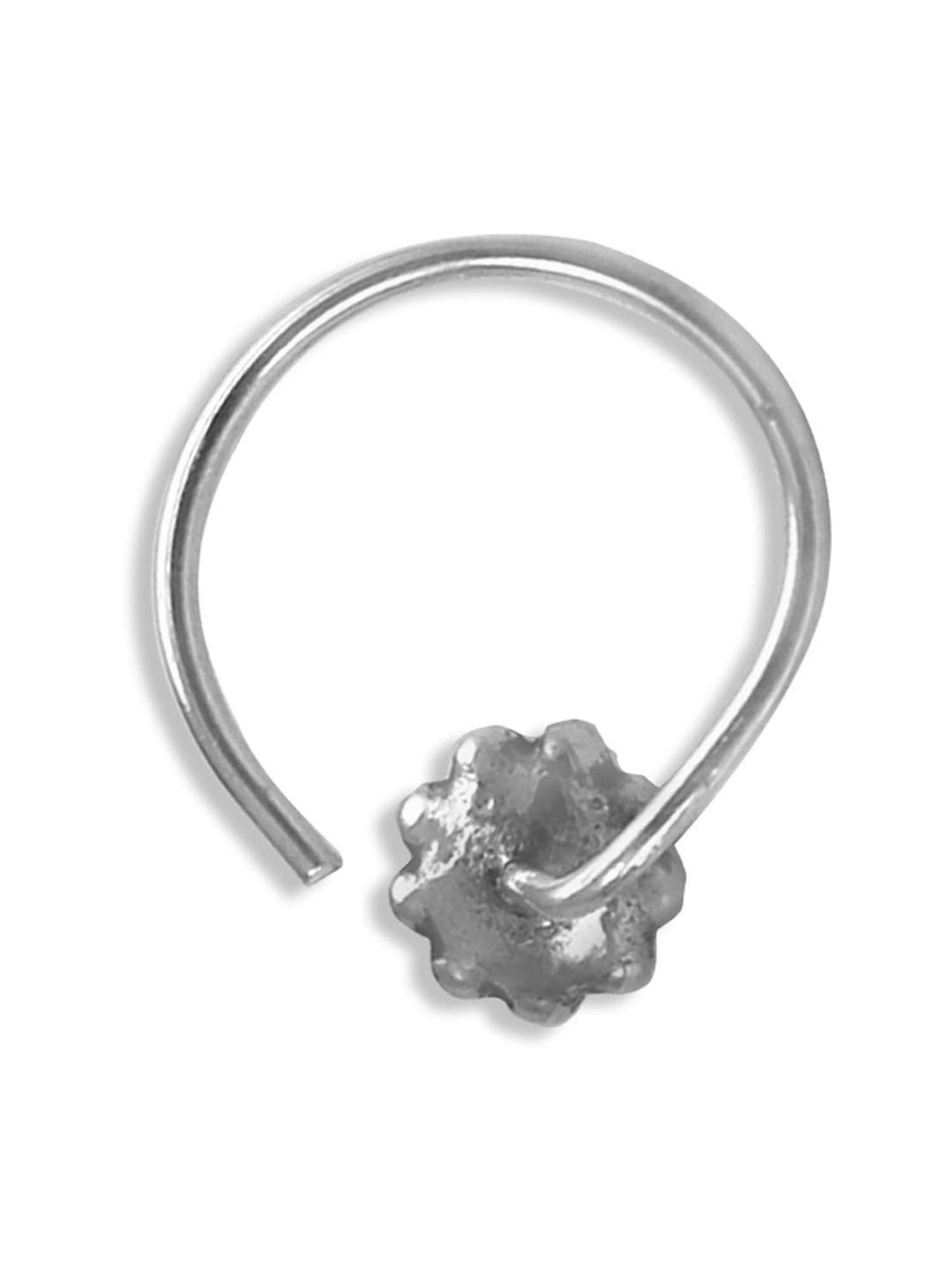 Taraash 92.5 Sterling Silver Nosepin for Women