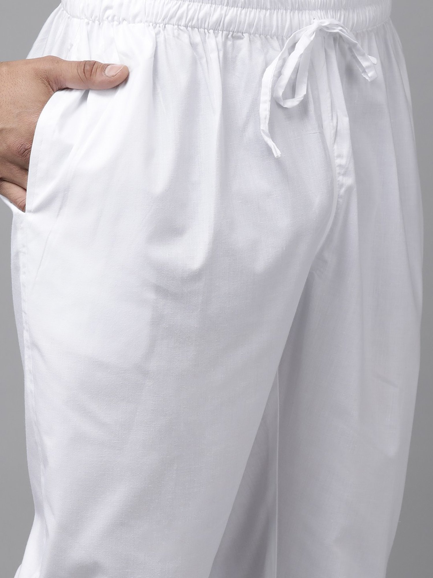 See Designs Indigo Blue & White Cotton Regular Fit Printed Kurta Bottom Set