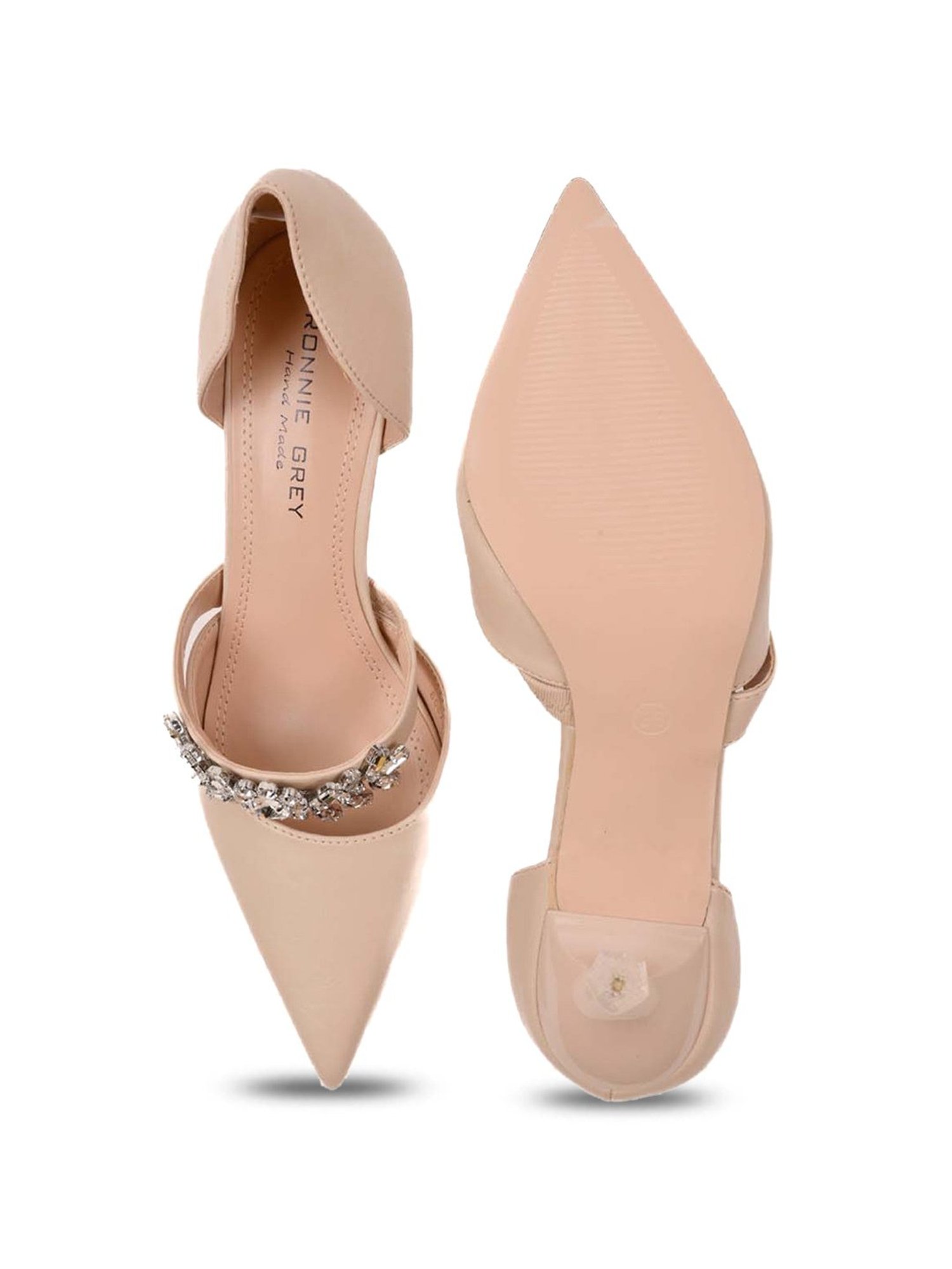 Ronnie Grey Women's Off White D'orsay Stilettos