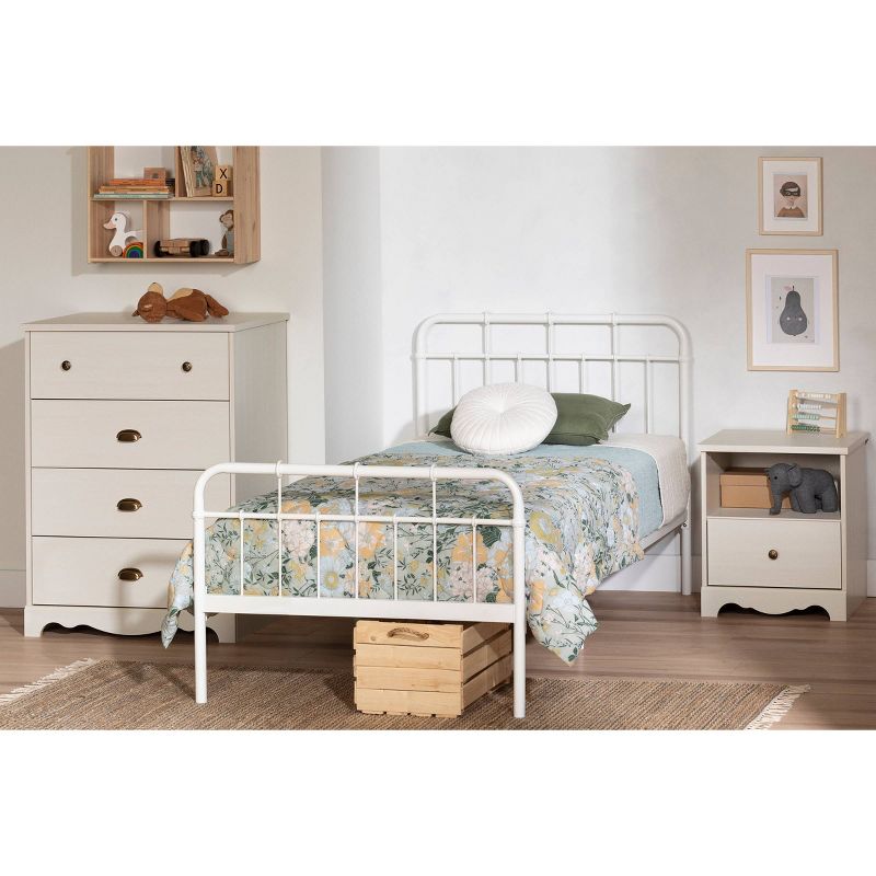 Bella Kids' 3 Drawer Dresser with Cubbies White - Room & Joy