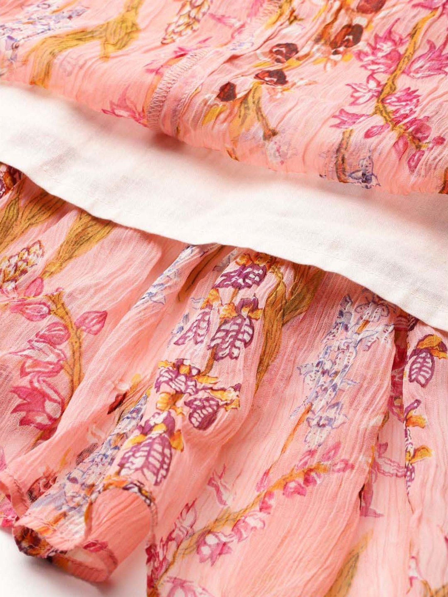 Label Ritu Kumar Pink Printed Maxi Dress