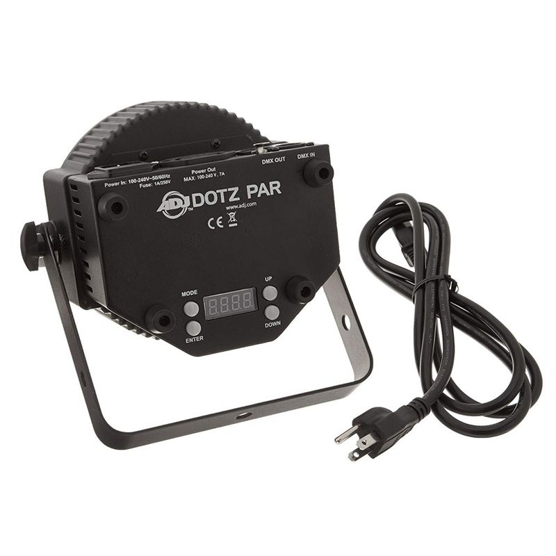 ADJ DOTZ-PAR 36 Watt High Output Slim Par Can Wash Effect LED Light with 35 Built-In Color Macros (2 Pack)