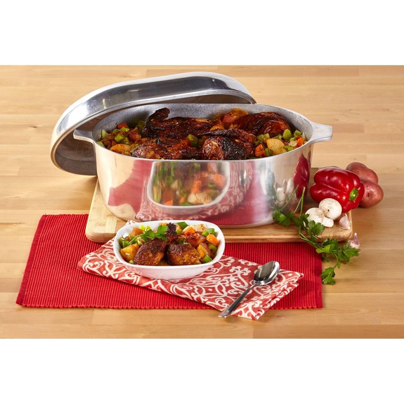 Imusa 15" Cajun Classic Oval Aluminum Roaster