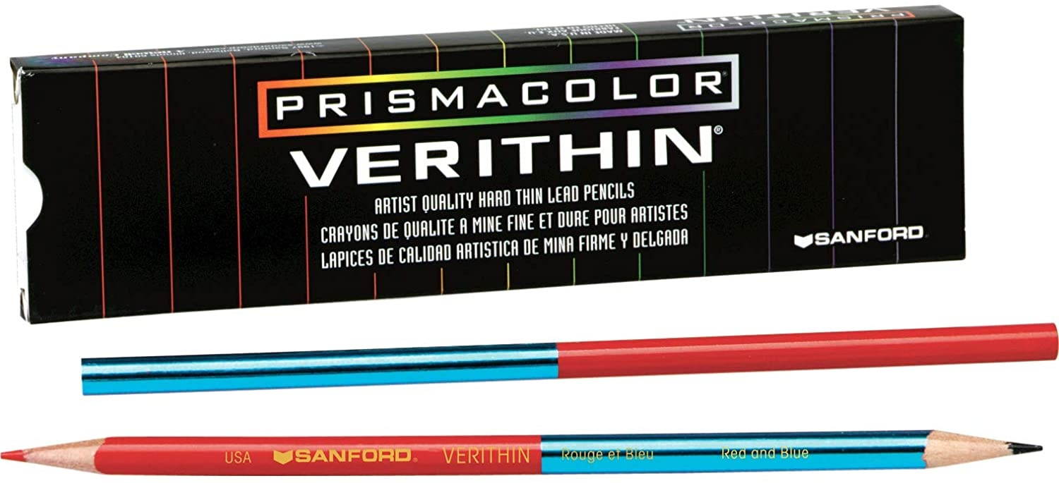 Verithin Color Pencil Assrt Dual Tip RED/BLUE Set/12
