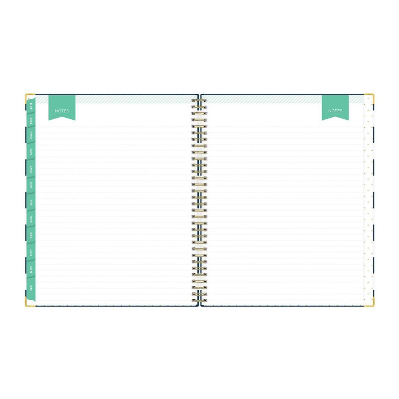 2021 Planner 8.5" x 11" Hard Cover Weekly/Monthly Wirebound Navy Stripe - Day Designer