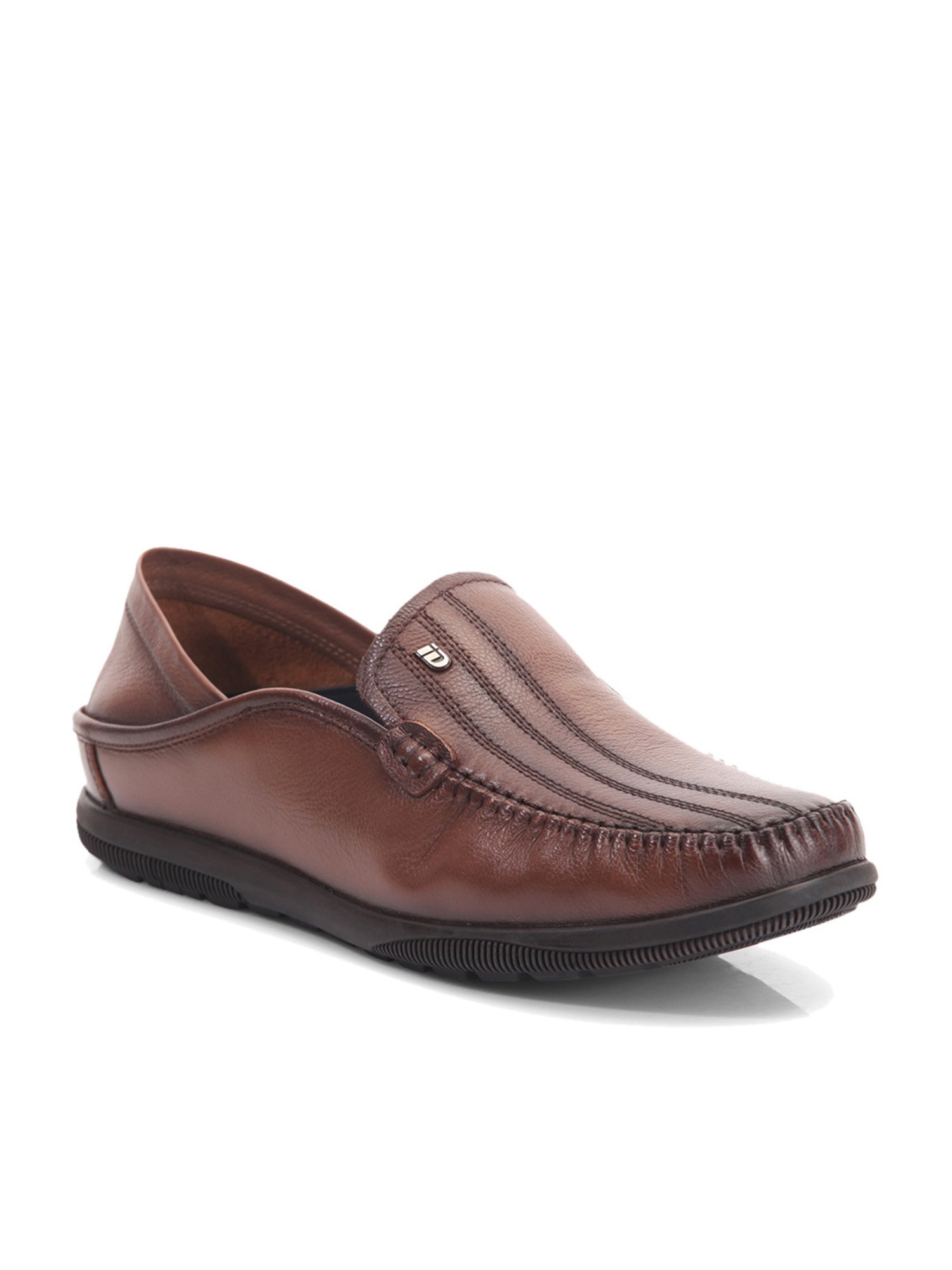 ID Men's Brown Casual Loafers