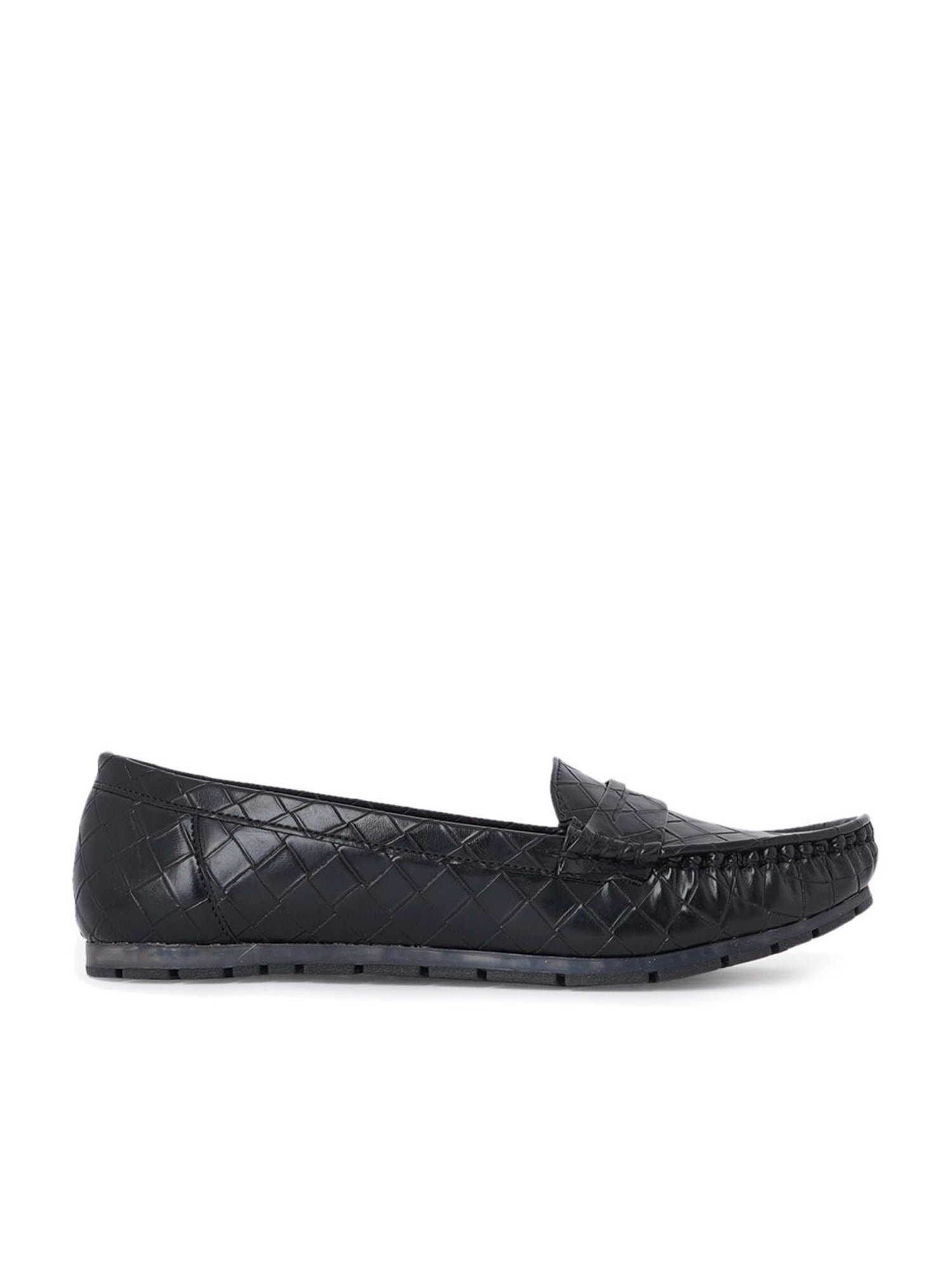 Scentra Women's Black Casual Loafers