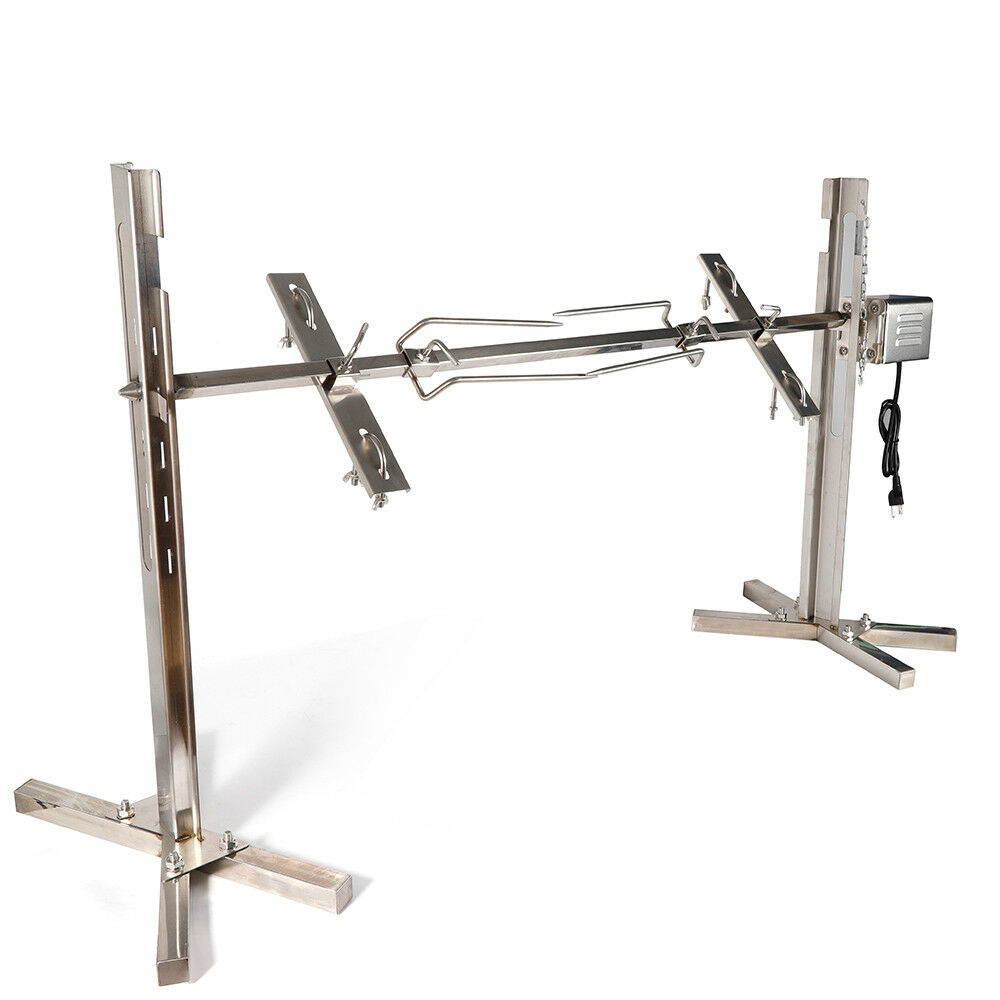 21'' Large Grill Rotisserie Spit Roaster Rod Electric BBQ Pig Chicken Motor Kits