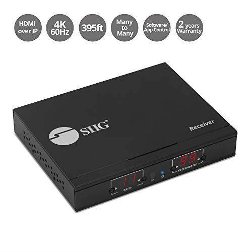 SIIG HDMI 2.0 4K60Hz Over IP Extender / Matrix with IR Receiver CEH25C11S1
