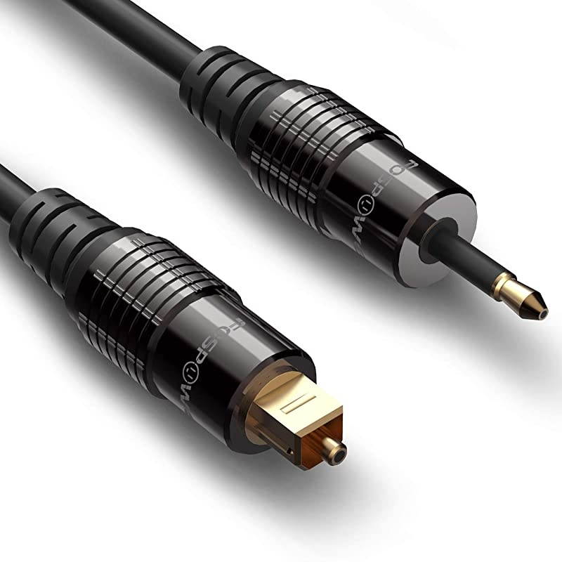 com 6 ft 18 m Digital Optical Audio Cable Toslink Digital Optical SPDIF UltraThin MaleMale Optical Audio Cable THINTOS6