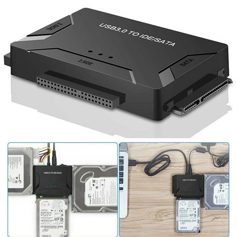 USB 3.0 to SATA IDE ATA Data Adapter 3 in 1 for PC Laptop 2.5" 3.5" HDD Hard Disk Driver With Power