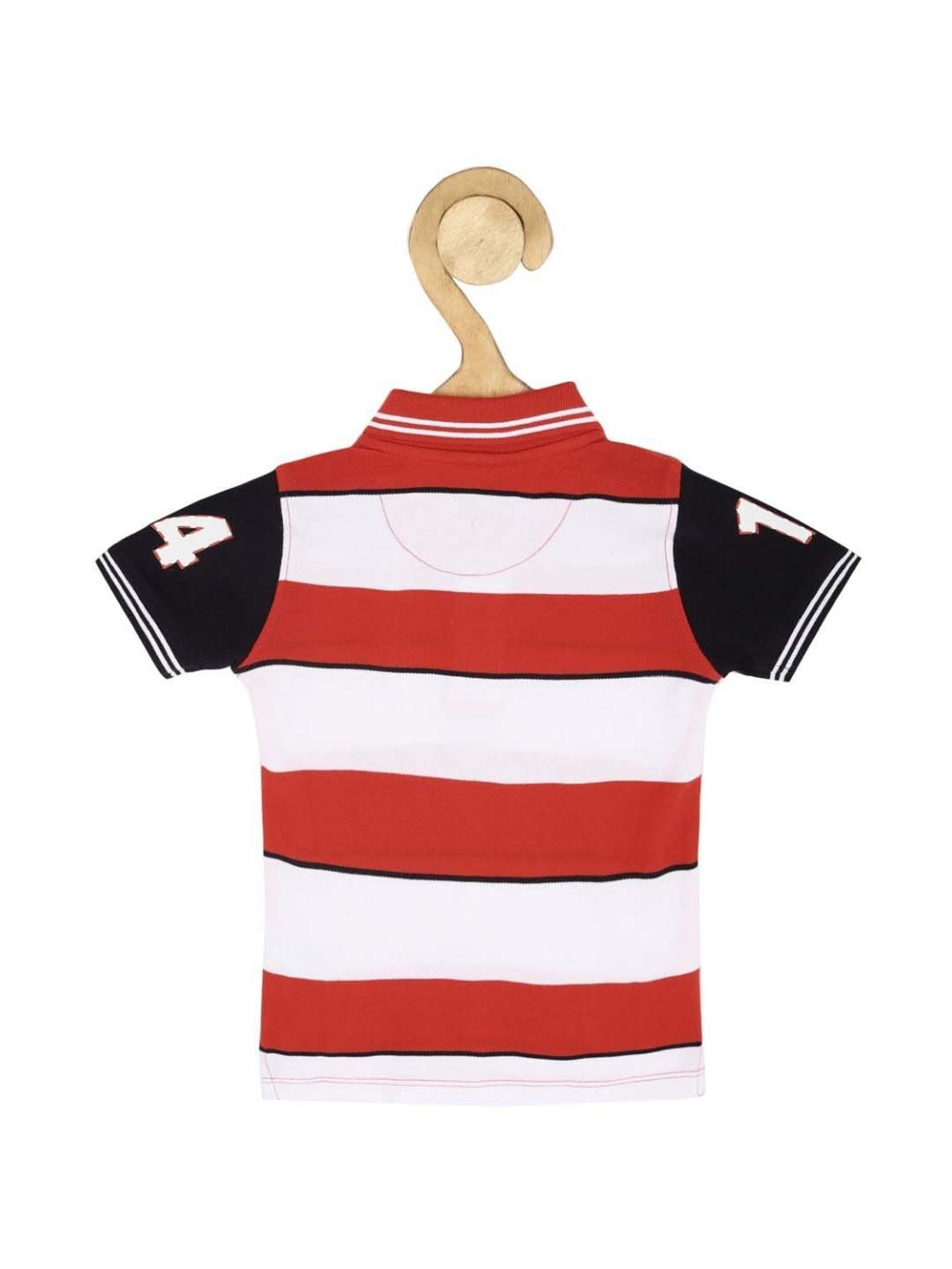 Allen Solly Junior Yellow Logo Print Polo T-Shirt