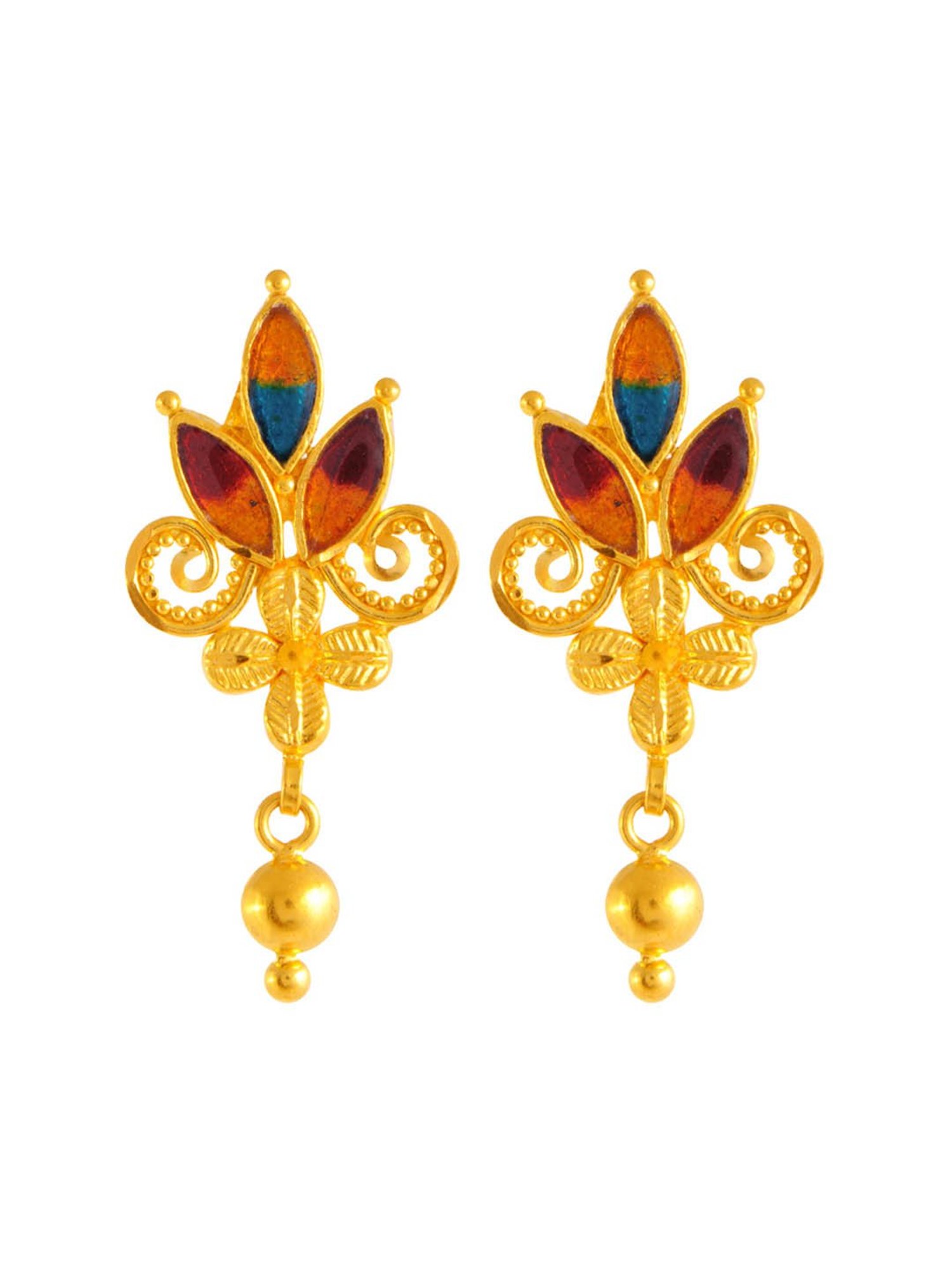 P.C. Chandra Jewellers 22 kt Gold Earrings