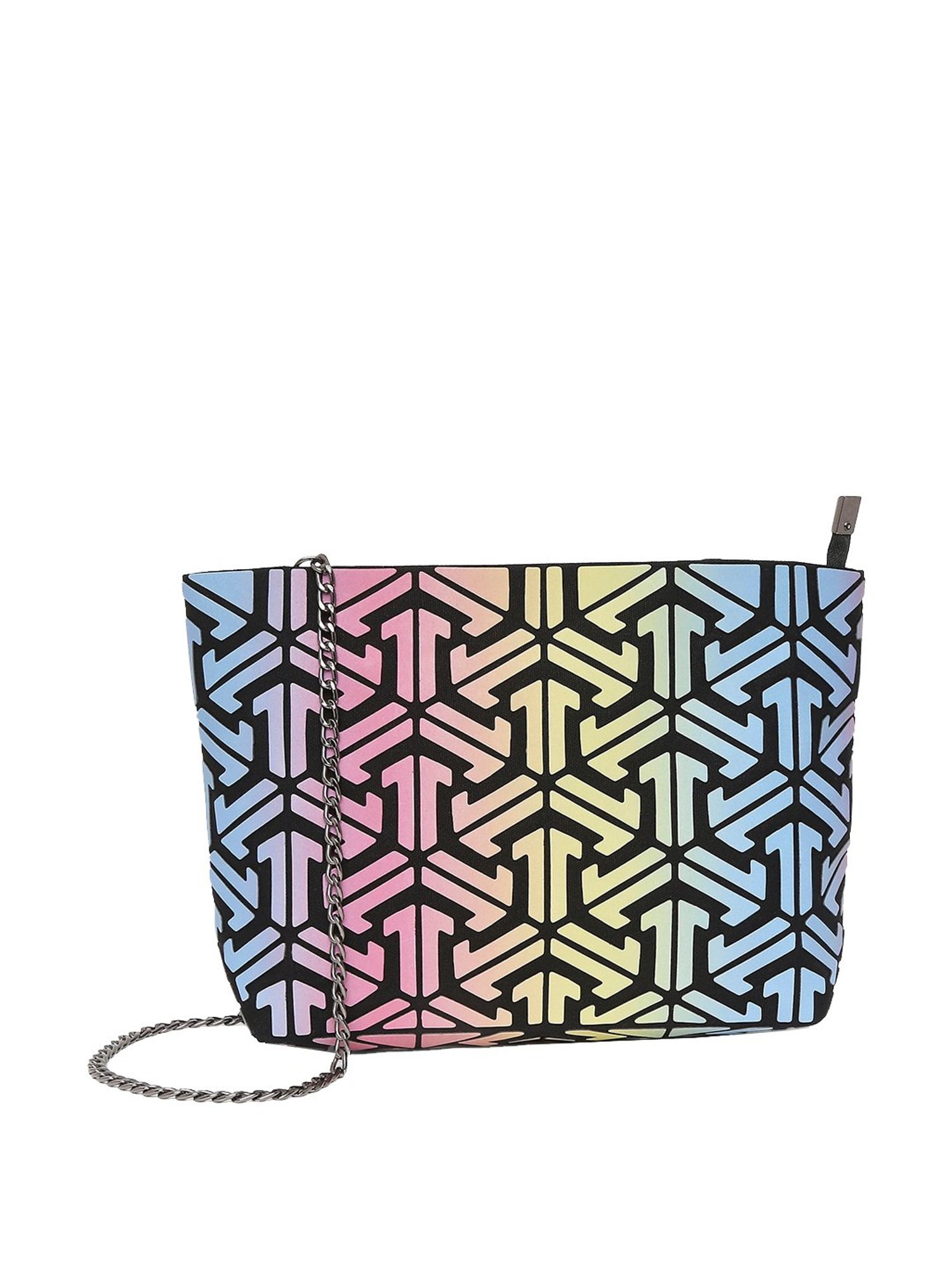 Baomi Multicolor Textured Medium Sling Handbag