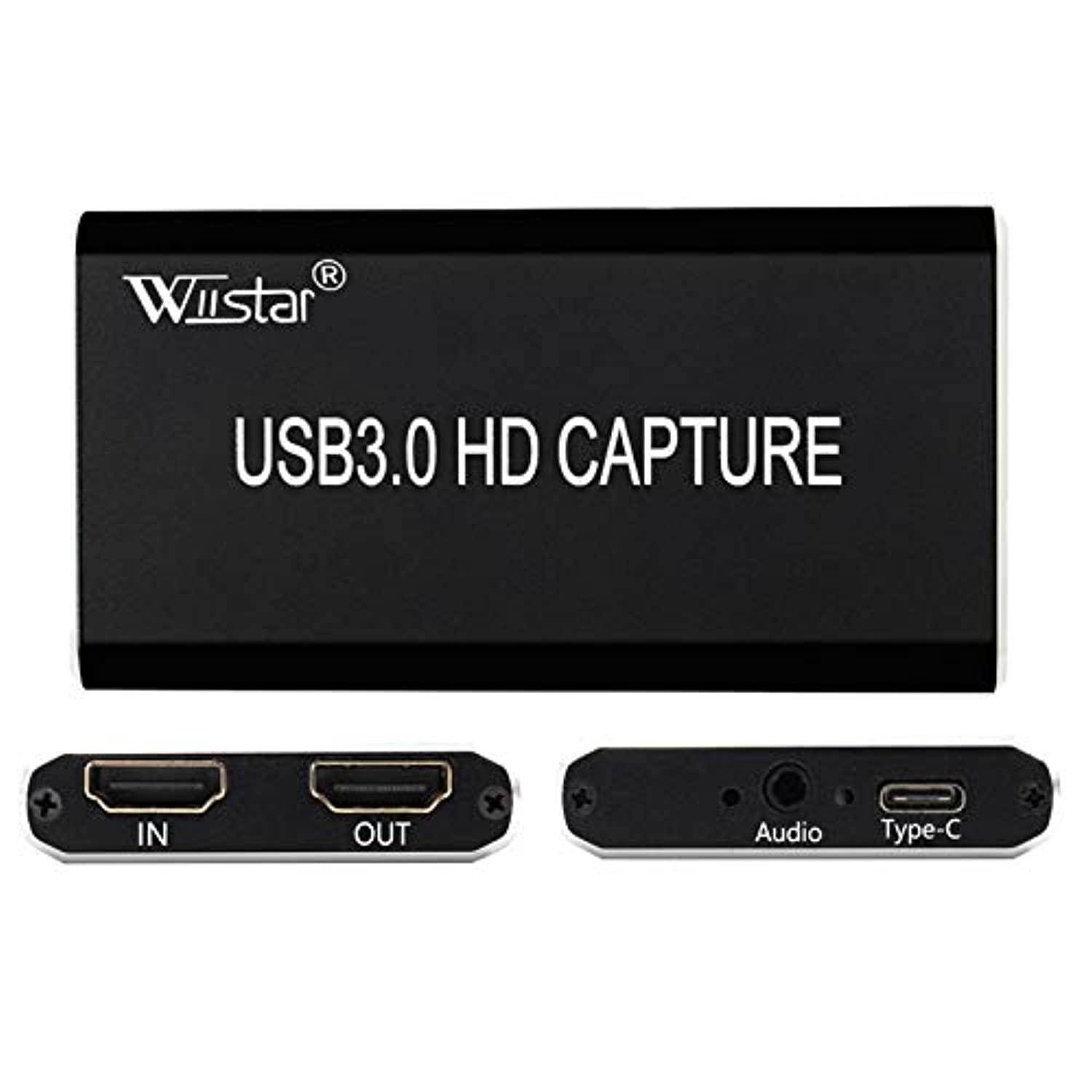 hdmi capture usb video capture card device usb 3.0 grabber game capture recording box with hdmi loop-out stream and record in f