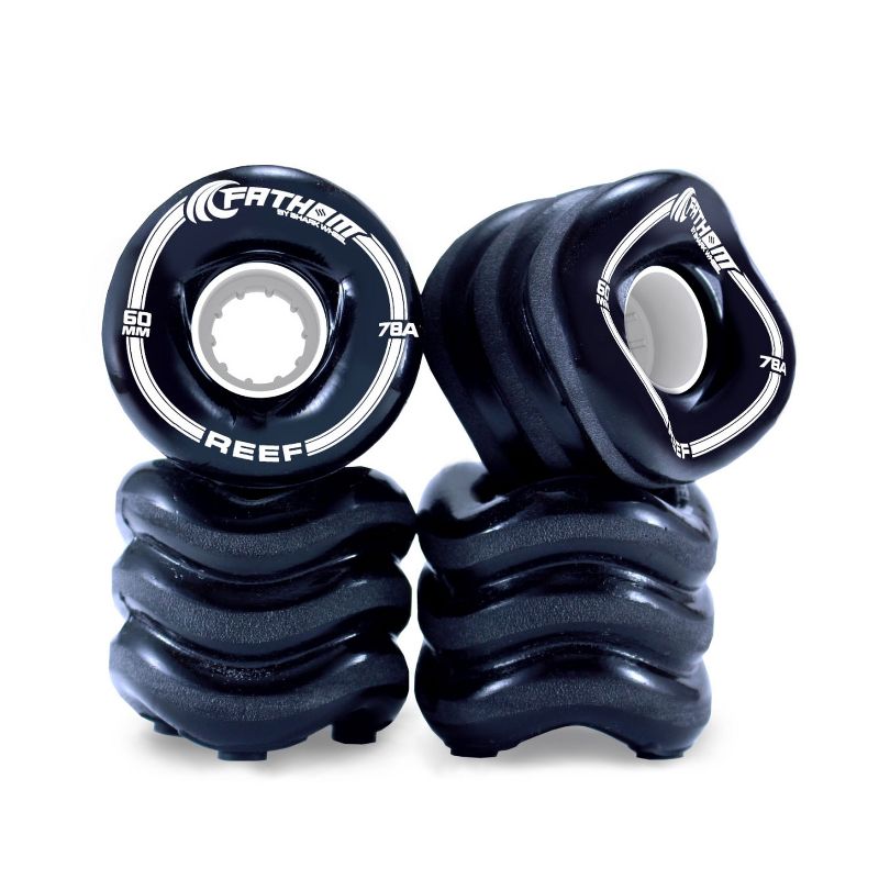 Fathom by Shark Wheel 60MM Reef Wheel Set | High-Performance 8-Piece Bearings