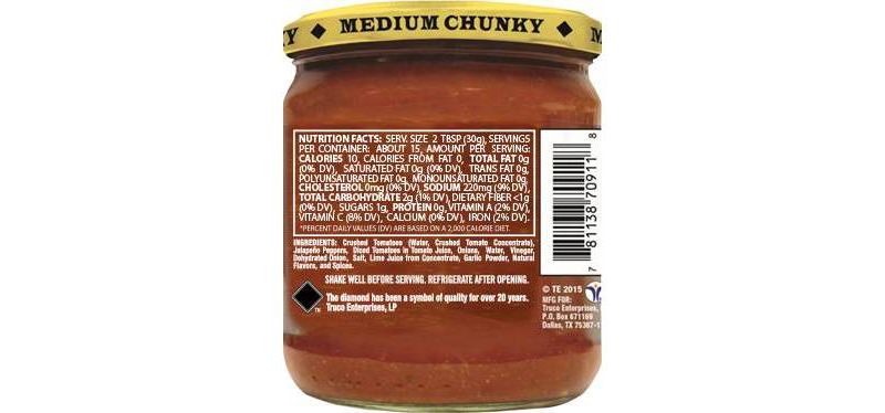 On The Border Chunky Salsa - 16oz