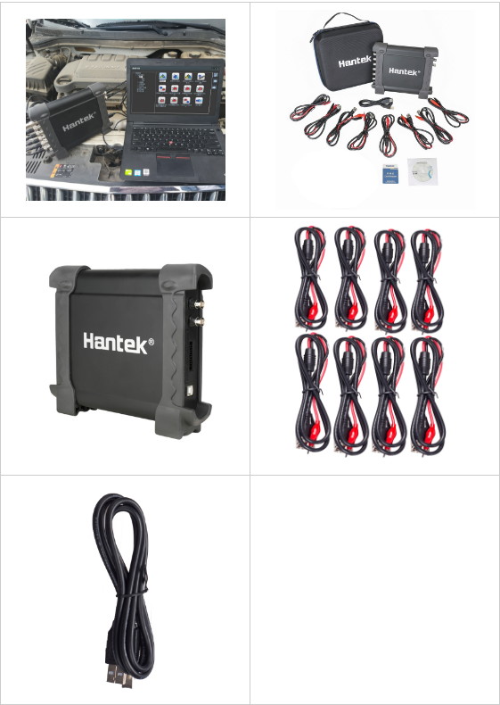 Hantek 1008B 8CH PC USB Oscilloscope/DAQ/8CH Programmable Generator 2.4MSa/s