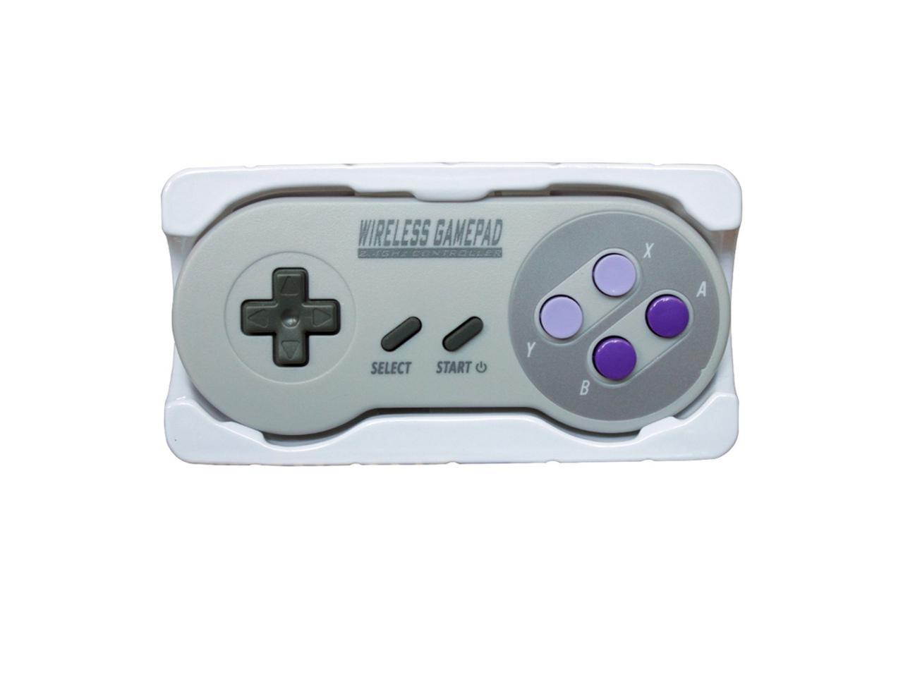 2.4GHZ Wireless Controller Gaming Joystick Gamepad for Super Nintendo Classic SNES Game Console, IOS, Android Box, Window