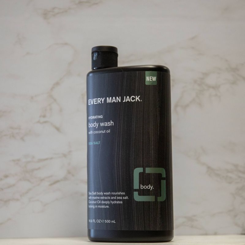 Every Man Jack Hydrating Sea Salt Body Wash with Coconut Oil - 16.9 fl oz