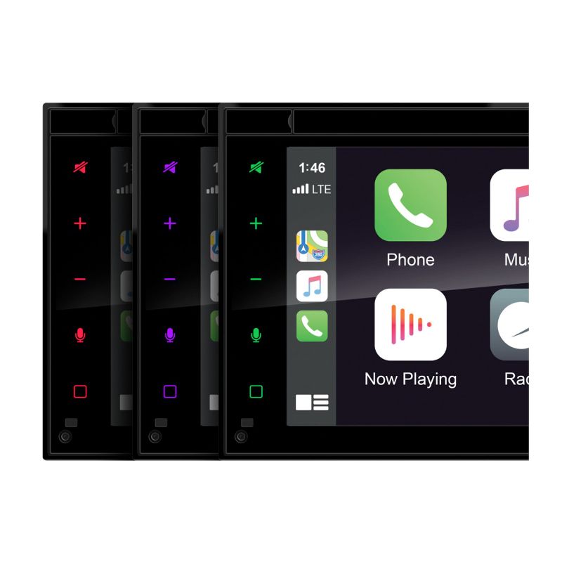 Planet Audio P9900CPA Double DIN, 6.75 Inch LCD Touchscreen Car Multimedia Player with Bluetooth, MP3, USB, Aux, AM/FM Radio, and Multi Color Changer