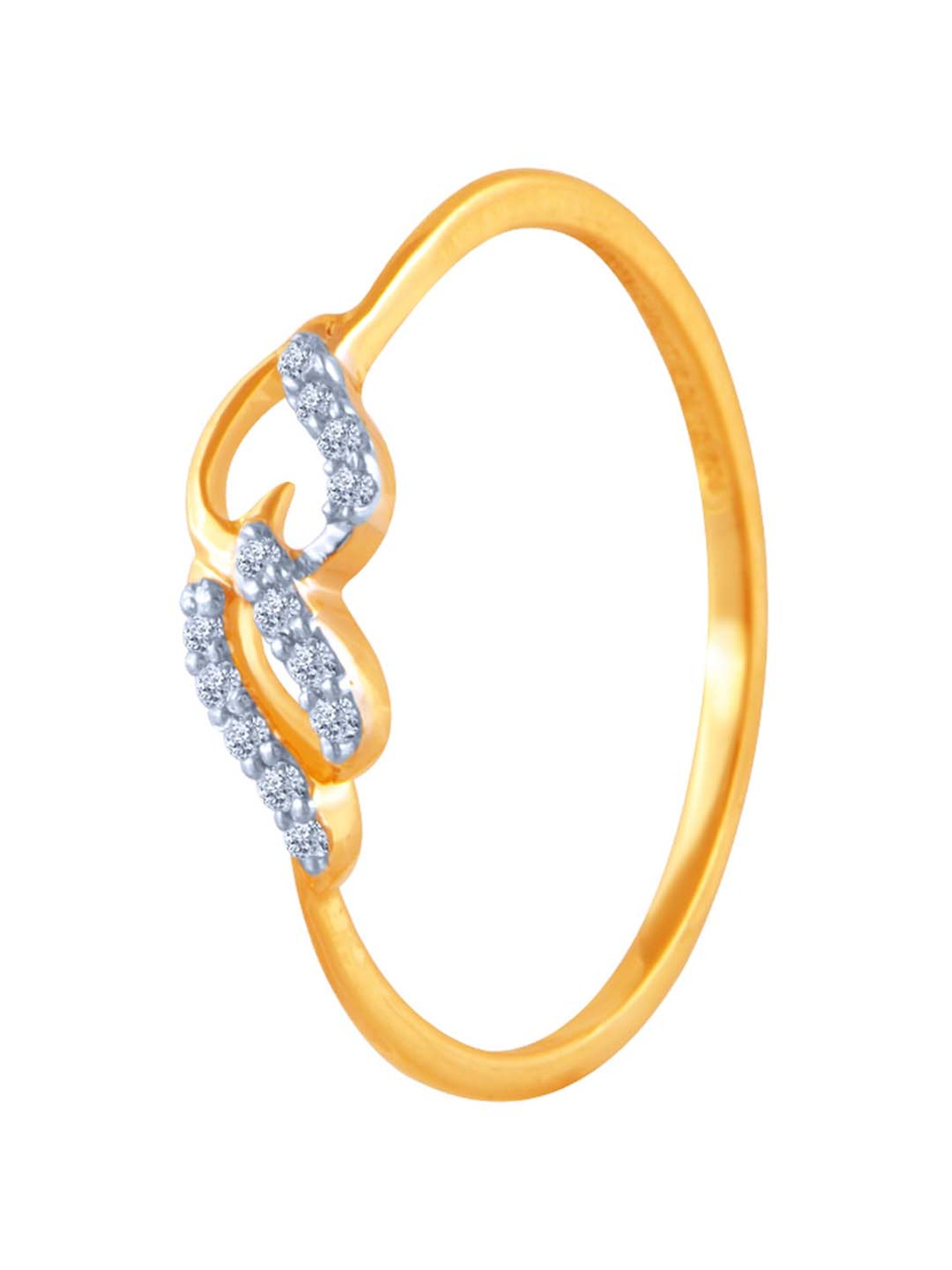 Mia By Tanishq Nature's Finest 14k Yellow Gold Radiant Sp Elegance Diamond Ring