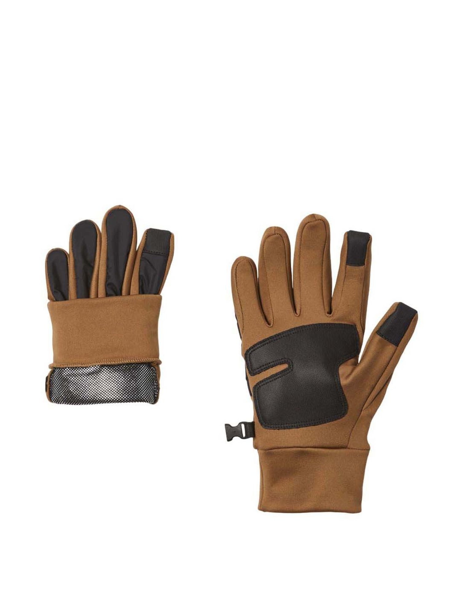 Columbia Cloudcap Fleece Brown & Black Color Block Gloves - Small
