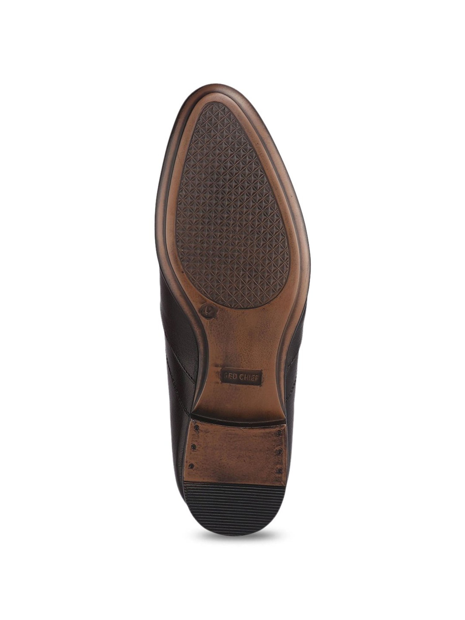 Red Chief Men's Black Formal Slip-Ons